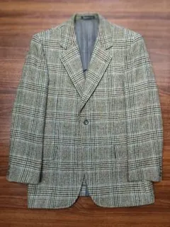 Burberrys テーラードジャケット ウールリネン グレンチェック 千鳥格 