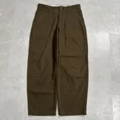 ユニクロ ワイドフィットチノ パンツ ブラウン系 コットン 321-470549