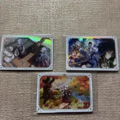 原神ウエハースステッカー　3枚セット　稲妻