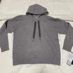 店頭販売中ブルーフロンセ　ローブニットパーカー新品タグ付き