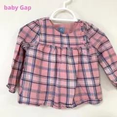 baby Gap ピンクチェックブラウス