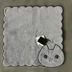 ANNA SUI 猫 ハンカチ グレー