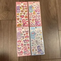 【正規品】SANRIO平成はっぴーフォン4枚セット サンリオ　日焼け