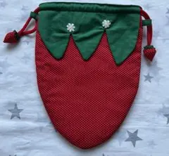 いちご巾着　ハンドメイド　Travis Japan ペンライトケース