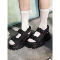 新品 EVRIS バックルワークソールサンダルのサムネイル
