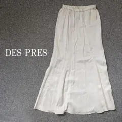 DES PRES デプレ 白 スカート マーメイド サテン ホワイト 34 XSのサムネイル