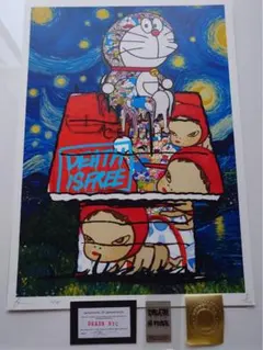 DEATH NYC/現代アートポスター/スヌーピー /SNOOPY/干支 - メルカリ
