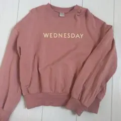 バースデイ　曜日トレーナー　WEDNESDAY スウェット 130サイズ