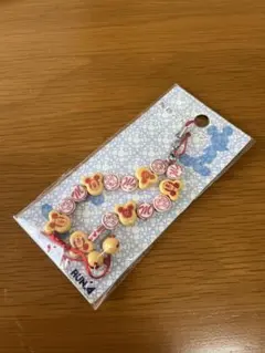 レア　ミッキーマウス　陶器　ストラップ　キーホルダー　ディズニー