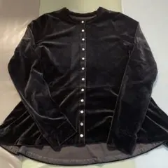 ベロアカーディガン