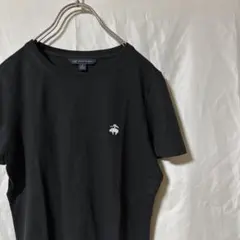 ブルックスブラザーズ コットン100% ロゴ 刺繍 Tシャツ ブラック サイズSのサムネイル