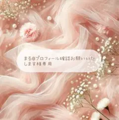 まる@プロフィール確認お願いいたします様専用