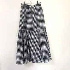 AMERICAN HOLIC ギンガムチェック ティアード ロングスカートのサムネイル