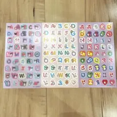 新品 サンリオ アルファベット シール 3枚セット キティ マイメロ クロミ