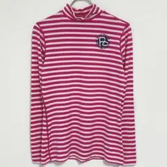 PEARLY GATES モックネック 長袖 トップス ボーダー 通年素材 UV