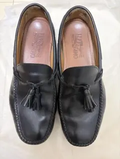 Salvatore Ferragamo タッセルローファー ブラックのサムネイル