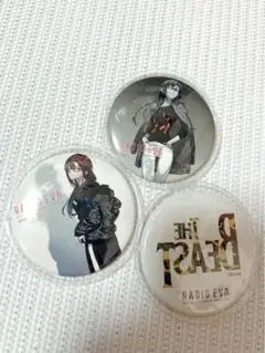 RADIO EVA 缶バッチ アスカ 8個セット 新品・未開封 EVANGELION ラジオエヴァ 缶バッジ カヲル シンジ レイ アスカ