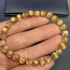 超高品質虹入り極美針満々キャッツアイオレンジゴールドルチルクォーツ