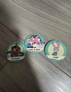 ズートピア2 缶バッジ 3個セット