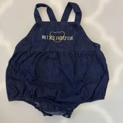 mikihouse　ダルマオール　ロンパース　デニム　80サイズ　サロペット