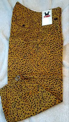 ひょう柄のニッカズボン　w70 カーキ