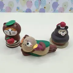 デコレ　コンコンブル　たぬきケーキ＆焼き芋たぬき＆ねこずきんたぬき　送料無料