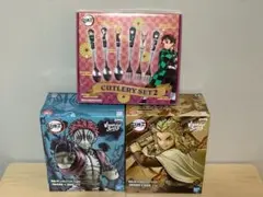 鬼滅の刃フィギュア 煉獄杏寿郎＆猗窩座 全２種+カトラリーセット