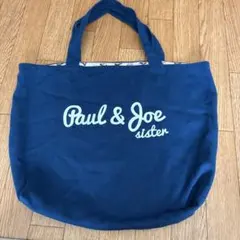 Paul & Joe sister トートバッグ ネイビー　エコバッグ　猫