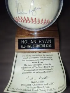 Nolan Ryan 直筆サインボール 記念品のサムネイル