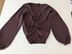 パープル ニット