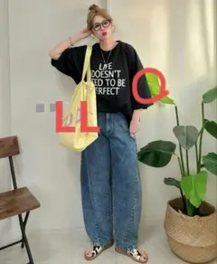 NON BIG ロゴ Tシャツ LL ブラック　add color noooon