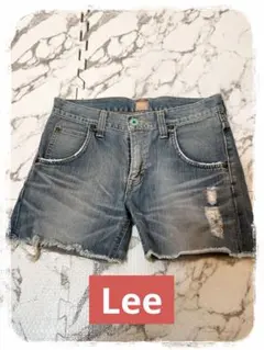 ☘️P1☘Lee ダメージ デニム ショートパンツ ショーパン 28