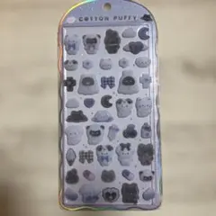 【正規品】コットンパフィーシール ねこ　いぬ