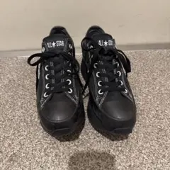 ALL STAR ブラック プラットフォームスニーカー