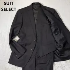 SUIT SELECT スーツ 3ピース セットアップ ブラウン ストライプL