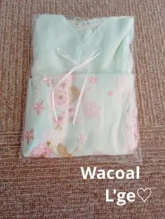 最終価格 Wacoal ワコール ルジェ ミントグリーン 花柄刺繍 キャミソール