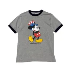 90s USA製 ミッキーマウス　リンガーTシャツ　ディズニー