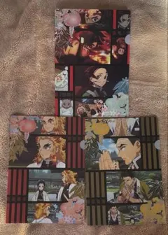 鬼滅の刃　クリアファイル　3枚まとめ売り