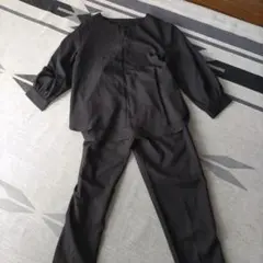 ブラック セットアップ Vネック