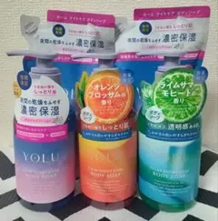 YOLU ヨル ボディソープ　本体×3 , 詰替用×2　まとめ売り