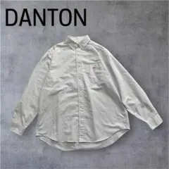 DANTON ダントン　ストライプボタンダウンシャツ　38のサムネイル