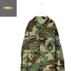 ヴィンテージ　ミリタリージャケット　USAF BDU 90s ウッドランドカモ