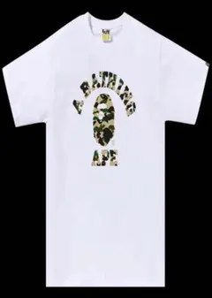 A BATHING APE カモフラ ロゴ Tシャツ ホワイトのサムネイル