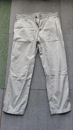 【七分丈】ユニクロ　メンズ　クロップドパンツ　水色　73cmのサムネイル
