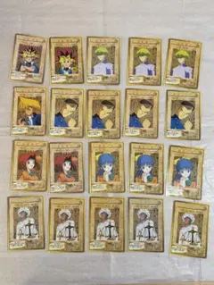 遊戯王 バンダイ版 城之内克也 海馬瀬人 2枚セット 初期 1998 当時物