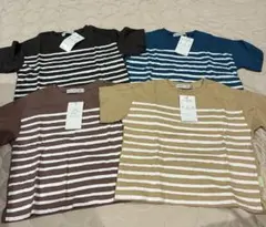 （新品タグ付き）ever closet ストライプ Tシャツ 4枚セット