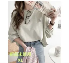 新品未使用 クラシカルエルフ ワンポイント 胸刺繍 シンプルロンTee