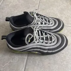 NIKE AIR MAX 97 ブラック シルバー ネオン スニーカー