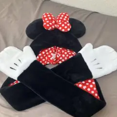 ディズニーランド Disney resort ミニー マフラー キャップ