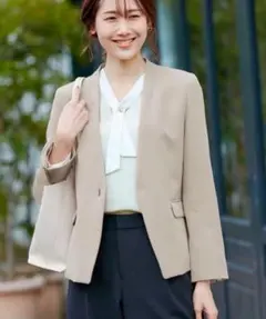 新品　360°ウルトラストレッチ　ノーラペルジャケット　36